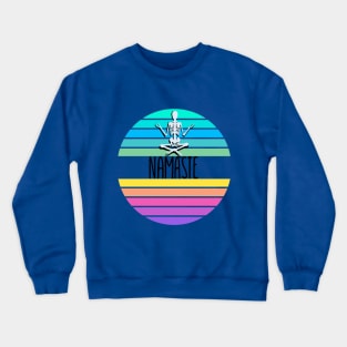 NAMASTE - Yoga - Skull - Colorful Crewneck Sweatshirt